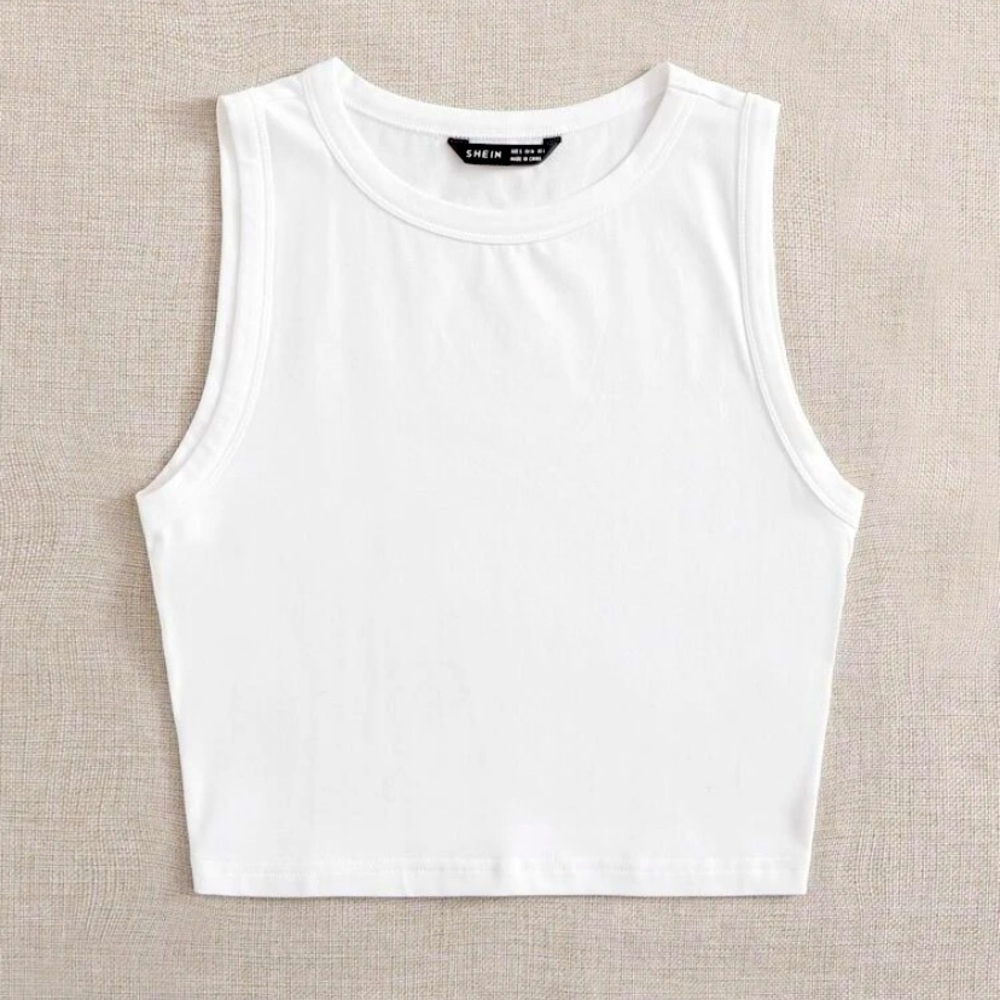 SHEIN Solid Crop Tank